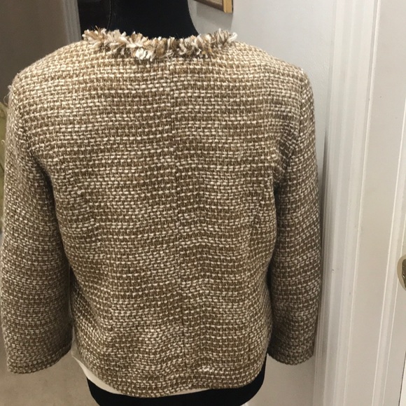 Cabi ‘Phoebe’ gold/cream tweed, blazer; size Med - Picture 5 of 5